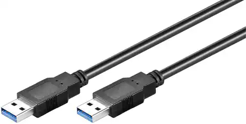 ⁨MicroConnect USB3.0  A-A 2m M-M, Black⁩ w sklepie Wasserman.eu