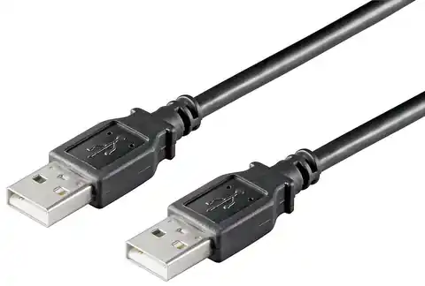 ⁨MicroConnect USB2.0 A-A 1m M-M, Black⁩ w sklepie Wasserman.eu