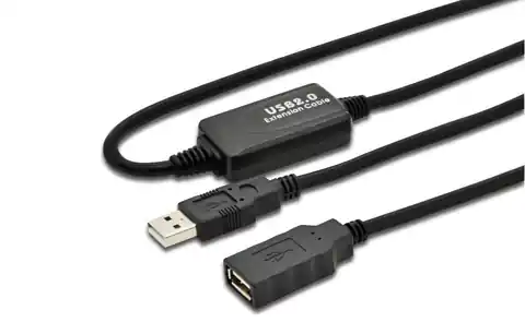 ⁨MicroConnect Active USB 2.0 ext. cable, 5m⁩ w sklepie Wasserman.eu