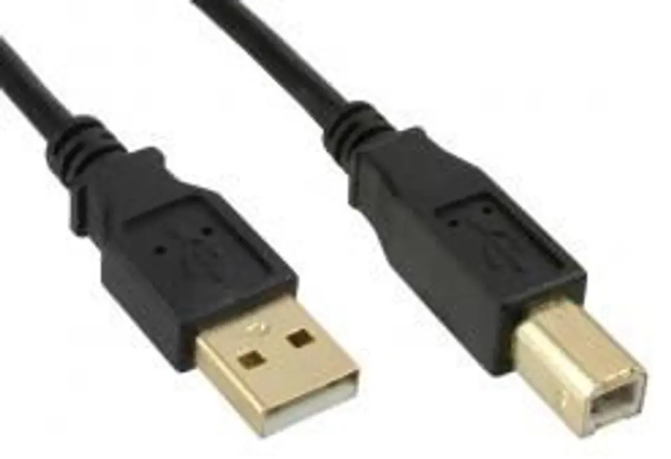 ⁨MicroConnect USB2.0 A-B 3m M-M Goldplated⁩ w sklepie Wasserman.eu