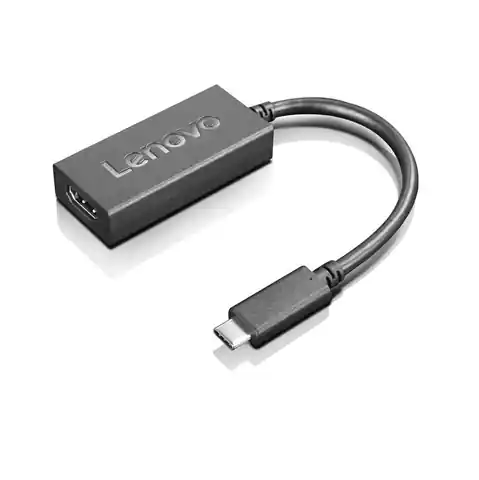 ⁨Lenovo USB C to HDMI Adapter Black⁩ w sklepie Wasserman.eu