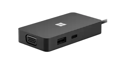 ⁨Microsoft USB-C Travel Hub Black USB⁩ w sklepie Wasserman.eu