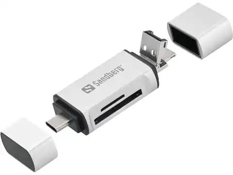 ⁨Sandberg Card Reader USB-C+USB+MicroUSB⁩ w sklepie Wasserman.eu