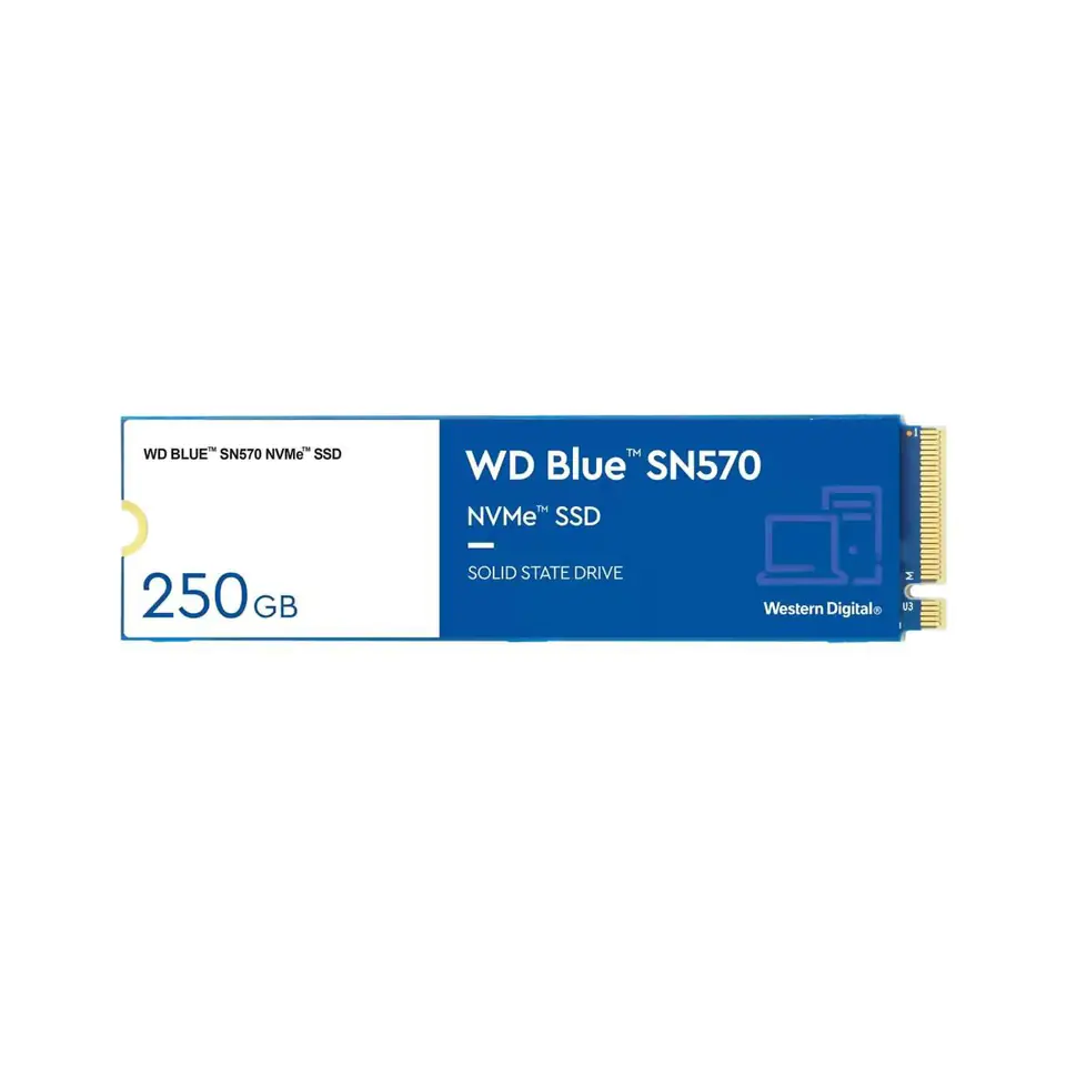 ⁨Western Digital Blue SSD SN570 NVMe 250GB M.2⁩ w sklepie Wasserman.eu