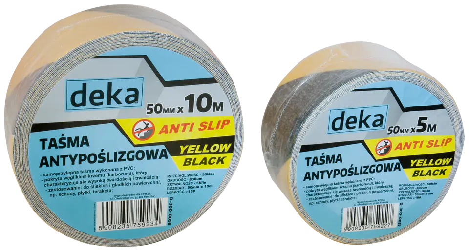 ⁨ANTI SLIP YELLOW-B TAPE 50MM*5M BLACK/YELLOW⁩ at Wasserman.eu