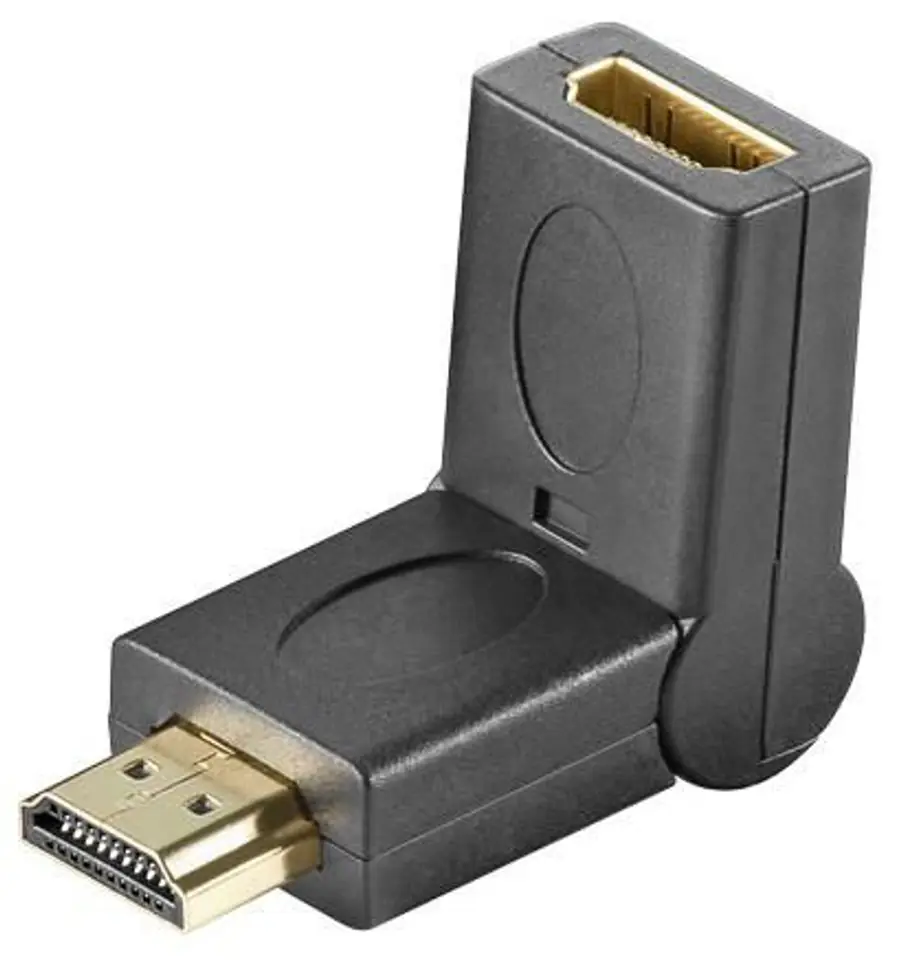 ⁨MicroConnect HDMI angled 180°  M/F Adapter⁩ w sklepie Wasserman.eu