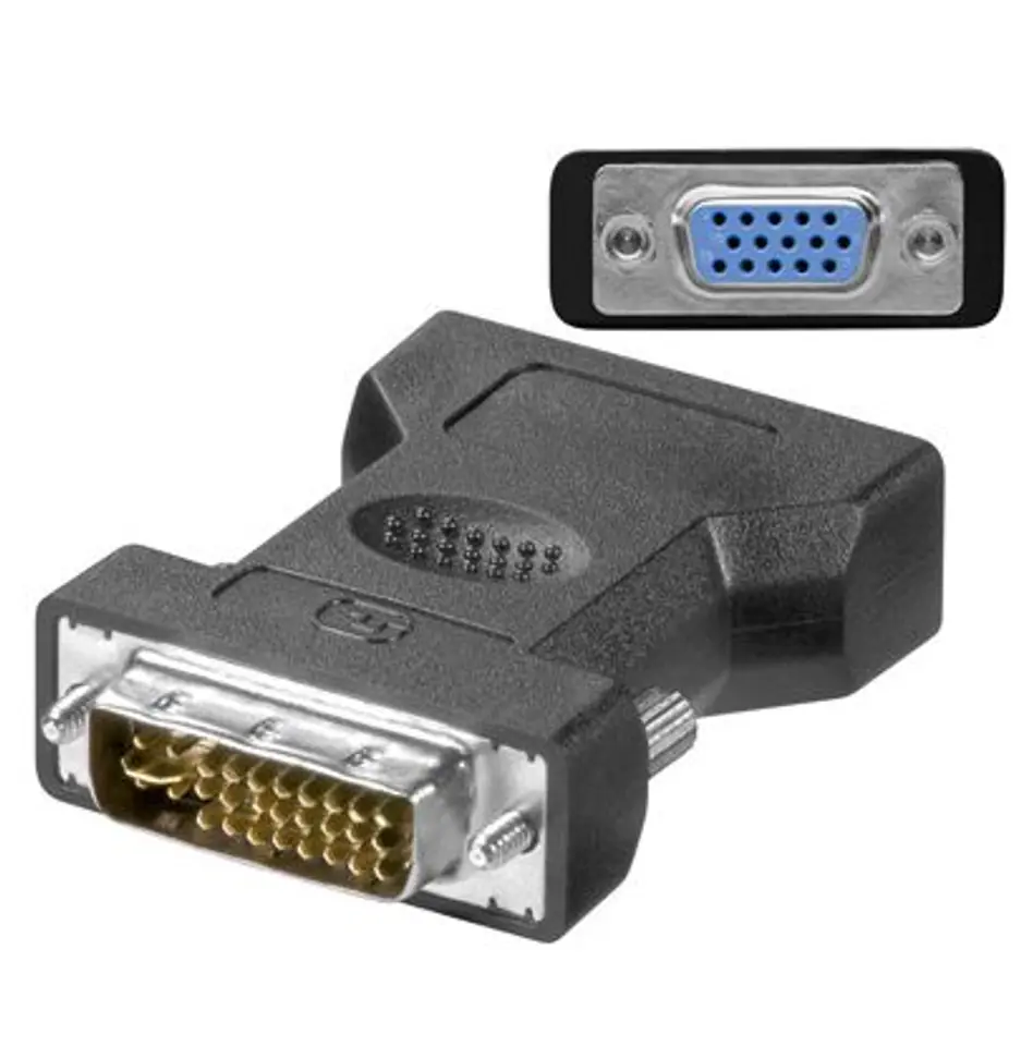 ⁨MicroConnect Adapter DVI-I 24+5 - HD15 M-F⁩ w sklepie Wasserman.eu