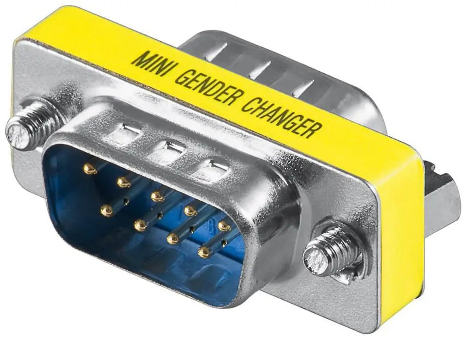 ⁨MicroConnect Mini Gender DB9 Male - Male⁩ w sklepie Wasserman.eu