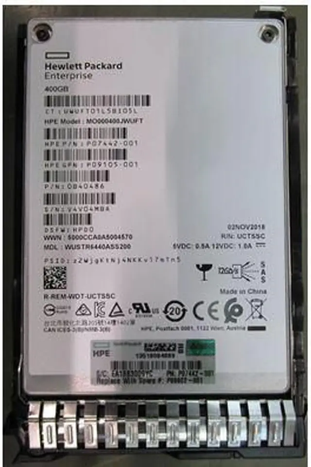 ⁨Hewlett Packard Enterprise SSD 400GB SFF SAS MU SC DS⁩ w sklepie Wasserman.eu