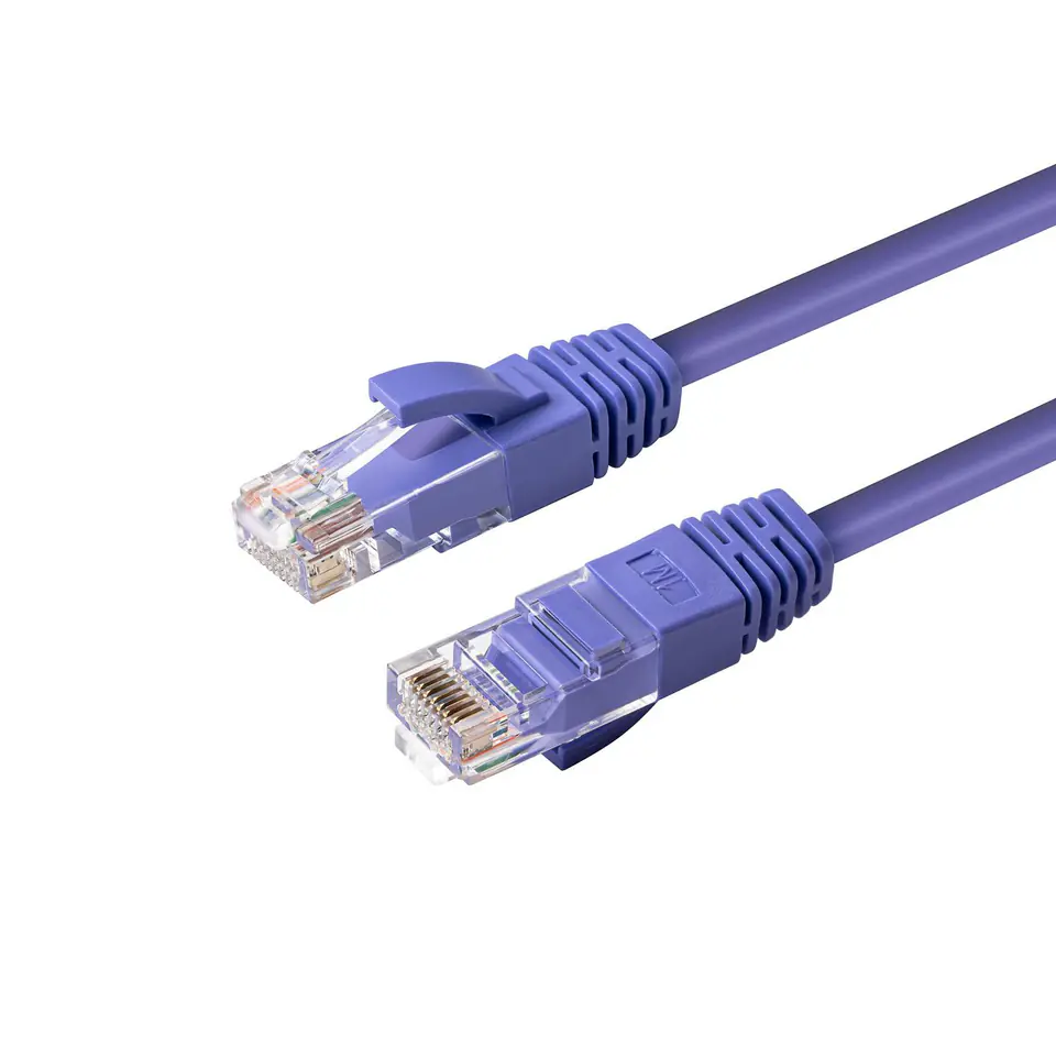 ⁨MicroConnect CAT6A UTP 0.25m Purple LSZH⁩ w sklepie Wasserman.eu