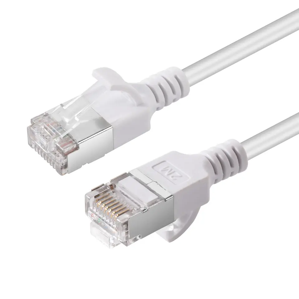 ⁨MicroConnect CAT6A U-FTP Slim, LSZH, 2m⁩ w sklepie Wasserman.eu