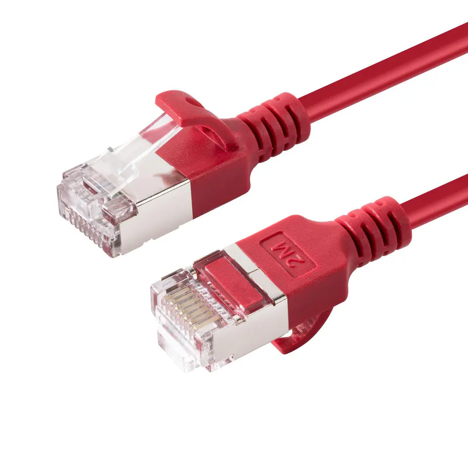 ⁨MicroConnect CAT6A U-FTP Slim, LSZH, 2m⁩ w sklepie Wasserman.eu