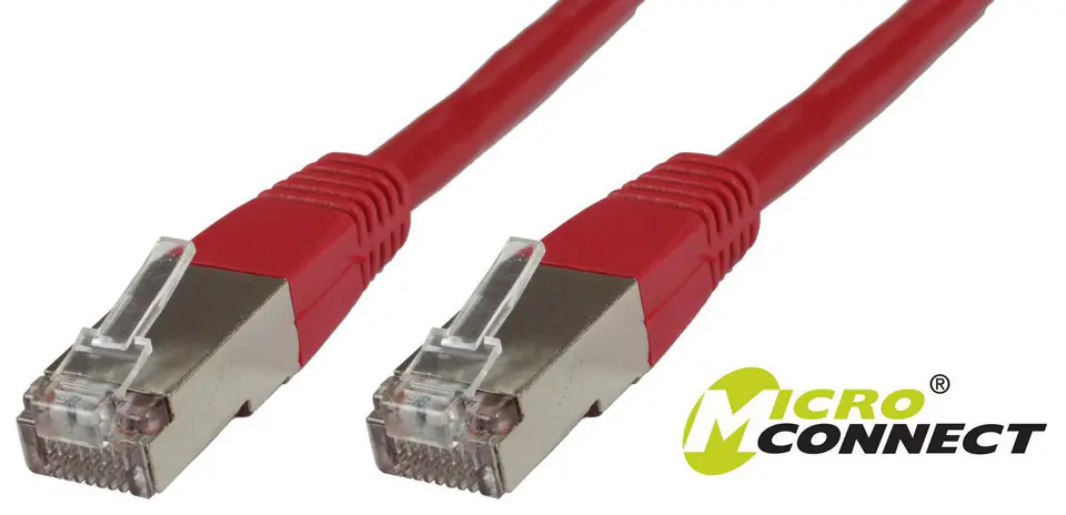 ⁨MicroConnect F/UTP CAT6 15m Red PVC⁩ w sklepie Wasserman.eu