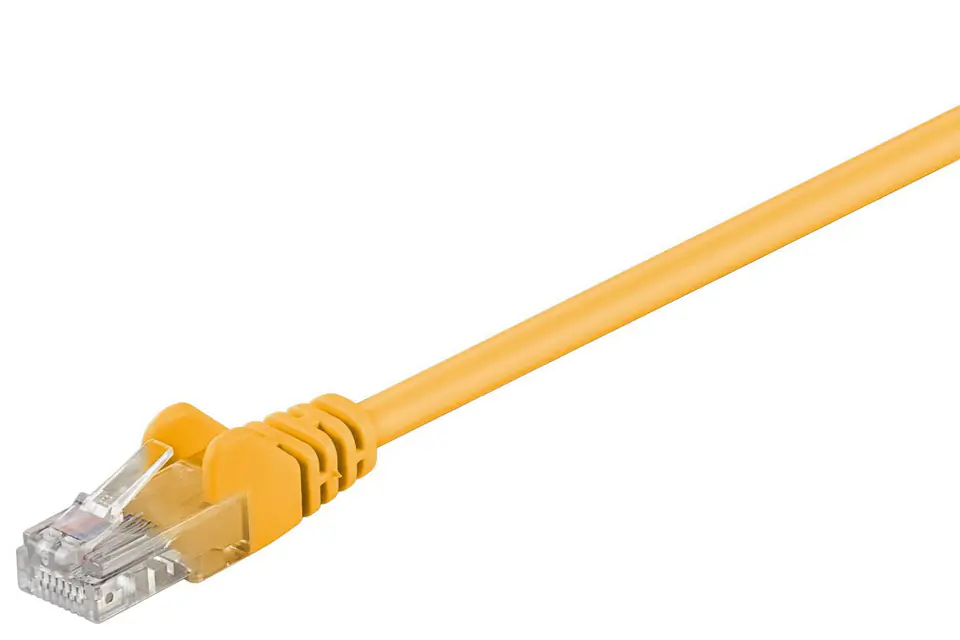 ⁨MicroConnect U/UTP CAT5e 0.25M Yellow PVC⁩ w sklepie Wasserman.eu