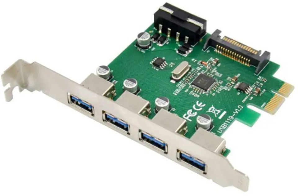 MicroConnect 4 port USB 3.0 PCIe card w sklepie Wasserman.eu