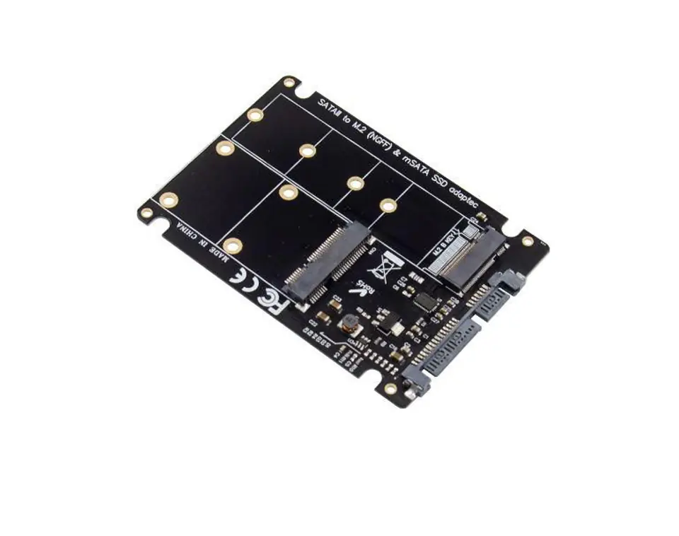 ⁨MicroConnect 2.5" SATA to M.2 mSATA Adapter⁩ w sklepie Wasserman.eu