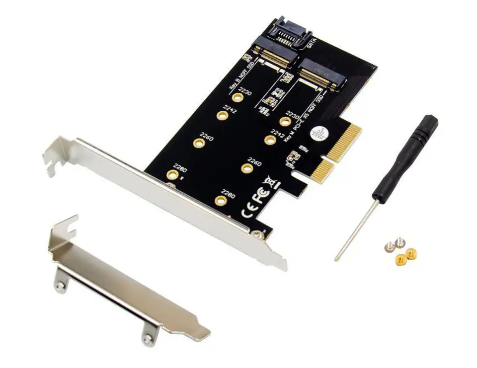 ⁨MicroConnect PCIe x4 M.2 B & M Key NVMe⁩ w sklepie Wasserman.eu