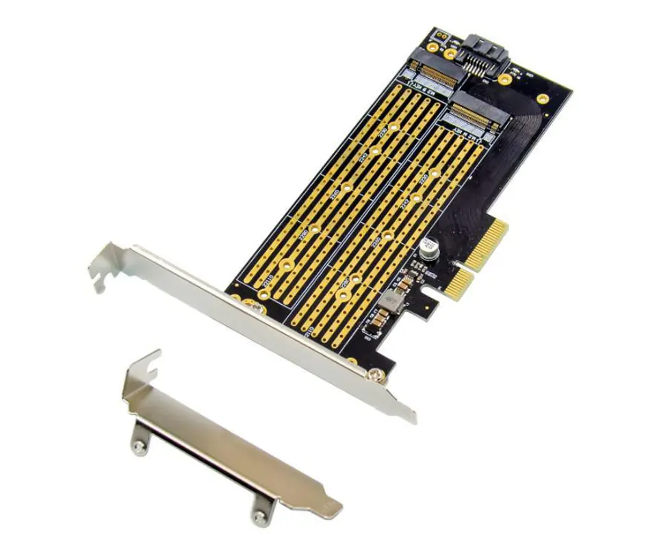 ⁨MicroConnect PCIe x4 M.2 Key NMVe SSD Adapt⁩ w sklepie Wasserman.eu