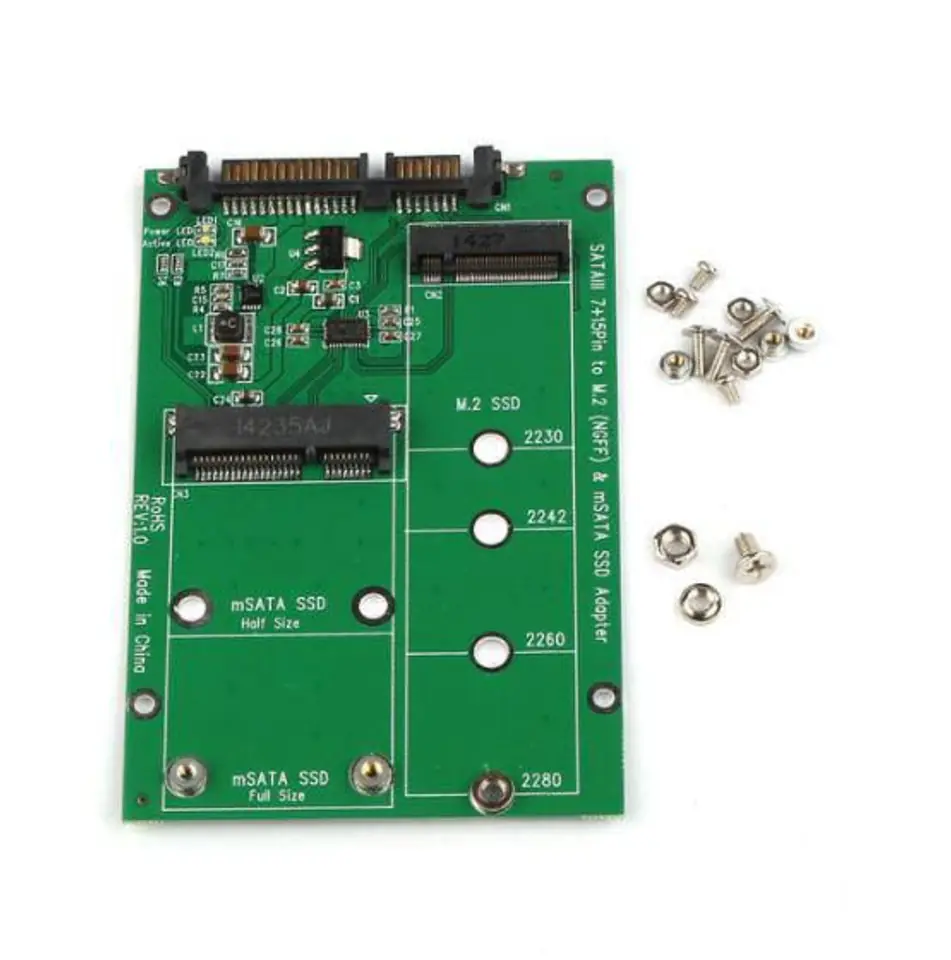 ⁨CoreParts NGFF M.2 B-Key / mSATA to SATA⁩ w sklepie Wasserman.eu