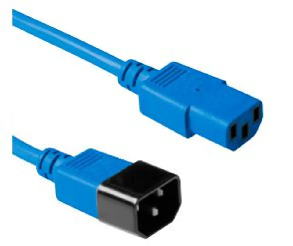 ⁨MicroConnect Power Cord C13-C14 1.8m Blue⁩ w sklepie Wasserman.eu