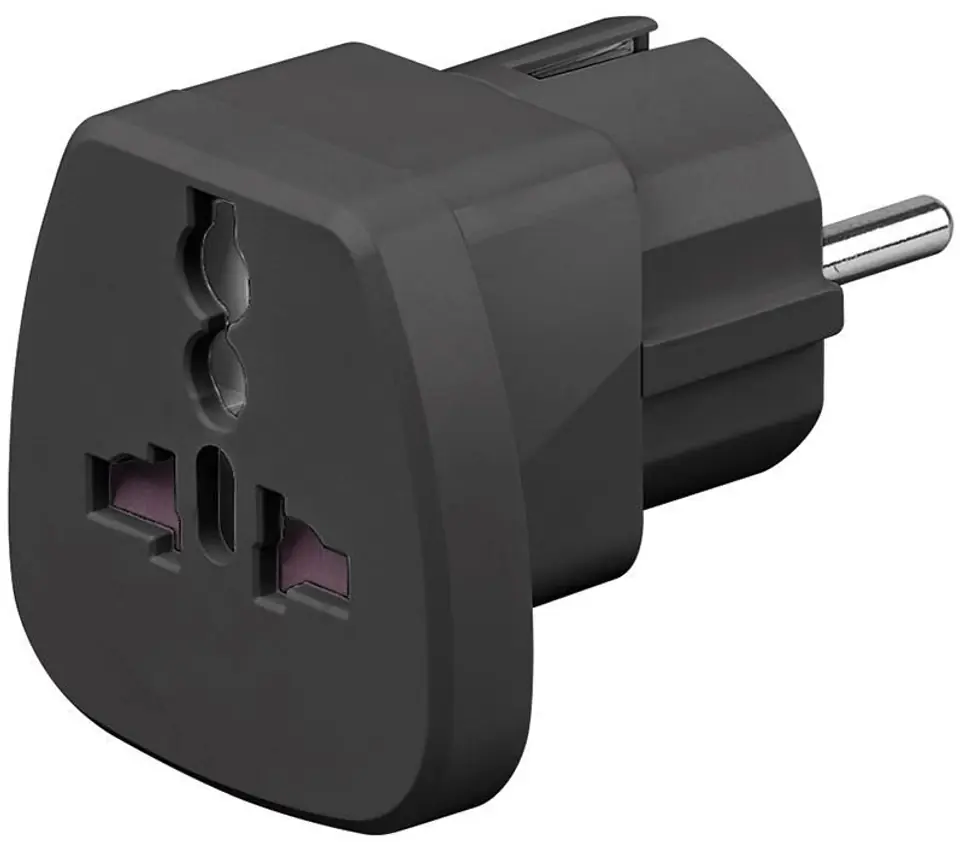 ⁨MicroConnect Universal Travel adapter black⁩ w sklepie Wasserman.eu