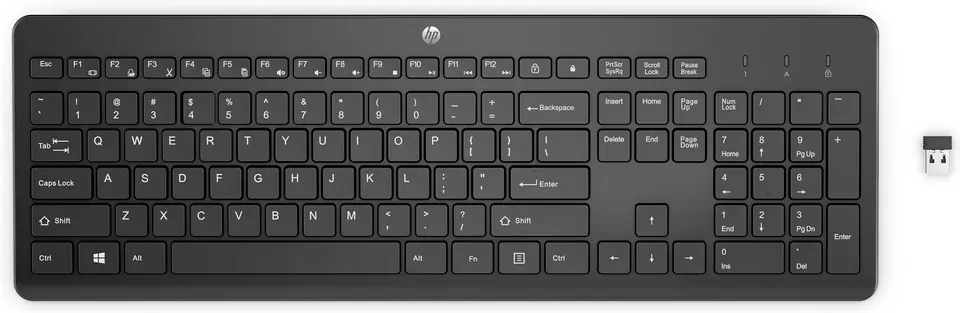 ⁨HP 230 Wireless Keyboard Black⁩ w sklepie Wasserman.eu