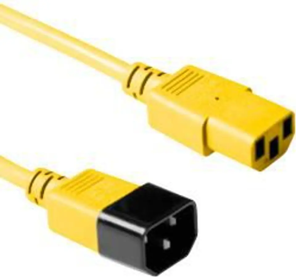 ⁨MicroConnect Power Cord C13-C14 3M Yellow⁩ w sklepie Wasserman.eu