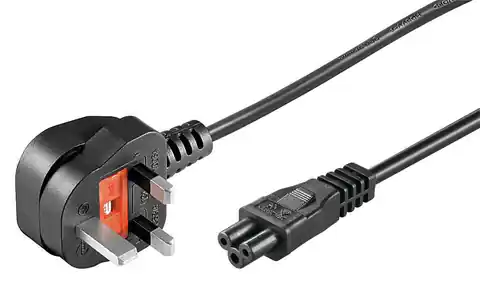 ⁨MicroConnect Power Cord 3m UK / C5 Black⁩ w sklepie Wasserman.eu