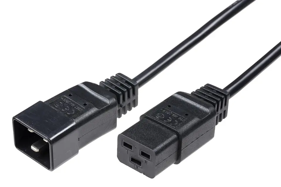 ⁨MicroConnect Power Cord C19 - C20 16A 2m⁩ w sklepie Wasserman.eu