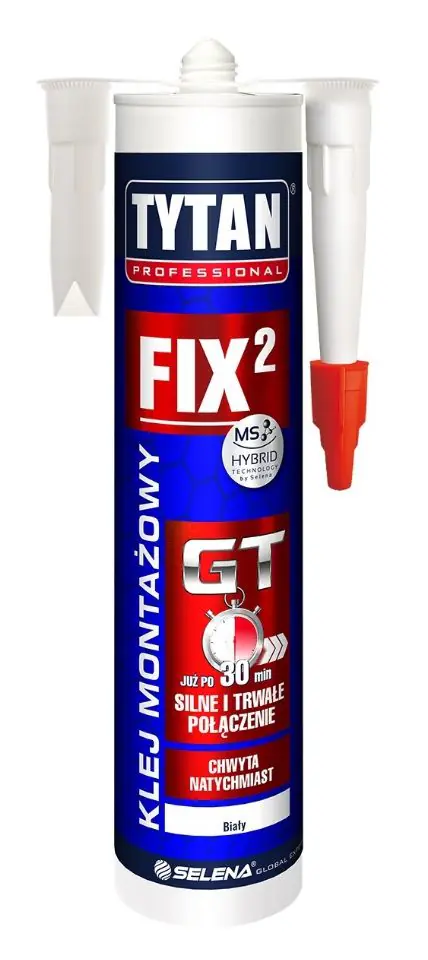 ⁨KLEJ MONTAŻOWY FIX2 GT 290ML BIAŁY⁩ w sklepie Wasserman.eu