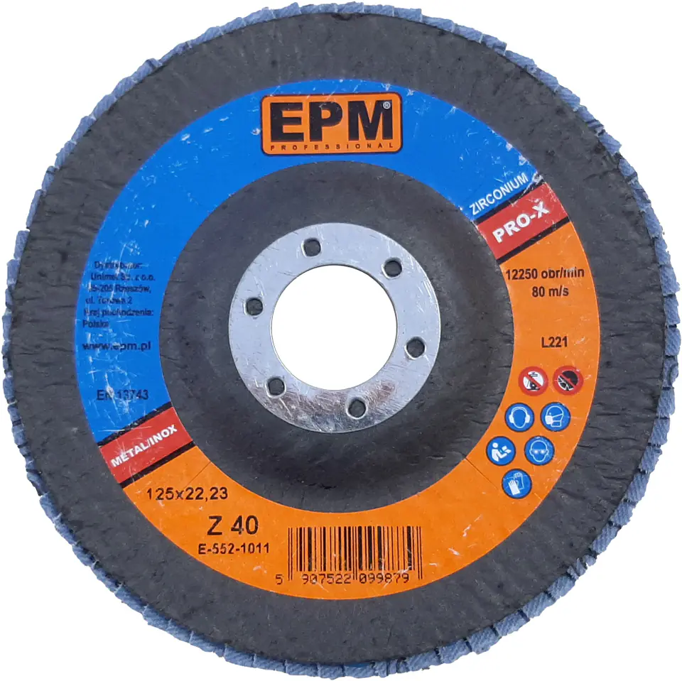 LAMELKA CYRKONOWA EPM PRO-X GRANULACJA 120 125MM w sklepie Wasserman.eu