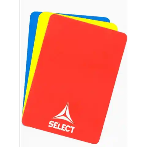 ⁨Kartki sędziowskie Select 3 szt. T26- (kolor Czarny. Czerwony. Żółty)⁩ w sklepie Wasserman.eu