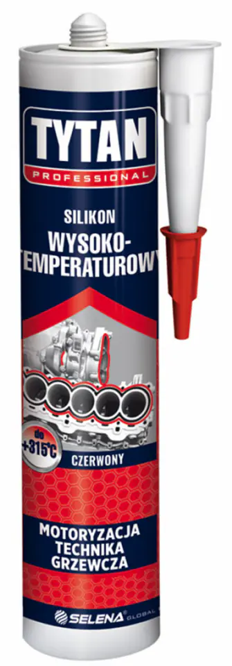 ⁨SILIKON WYSOKOTEMPERATUROWY 280ML CZERWONY⁩ w sklepie Wasserman.eu