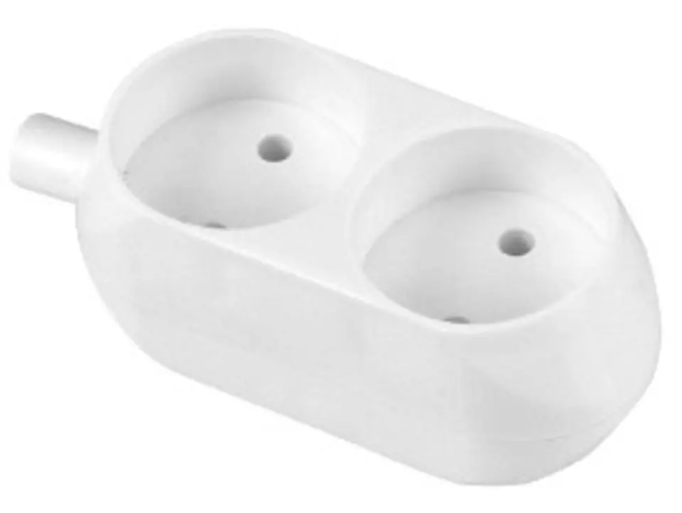 GNIAZDO PODWÓJNE 16A 250V ROZBIERALNE B/U CZARNE w sklepie Wasserman.eu