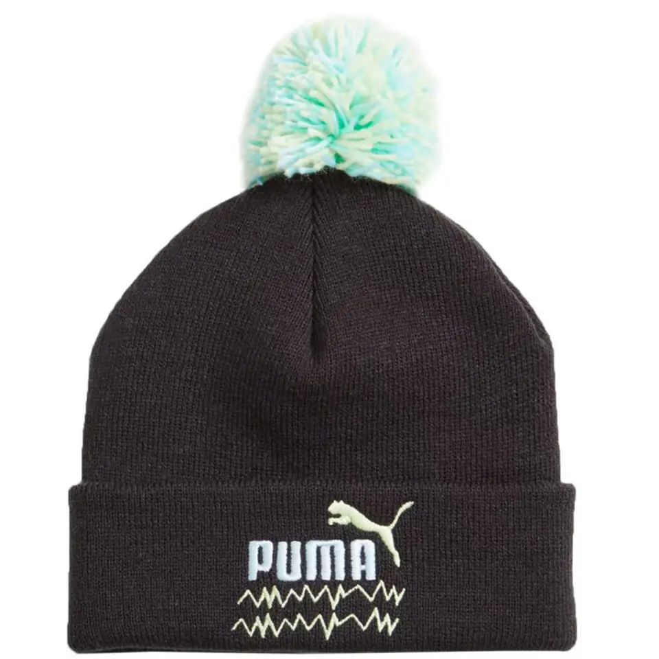 ⁨Czapka Puma Mixmatch Pom Pom Jr 024798 (kolor Czarny, rozmiar Kids)⁩ w sklepie Wasserman.eu