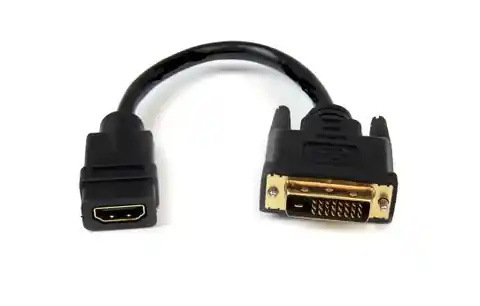 ⁨Garbot DVI-HDMI. M/F. Black. 15cm⁩ w sklepie Wasserman.eu