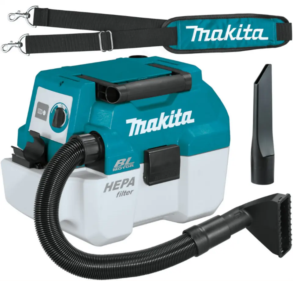 ⁨Makita DVC750LZX1 dust extractor Blue, White 7.5 L 55 W⁩ at Wasserman.eu