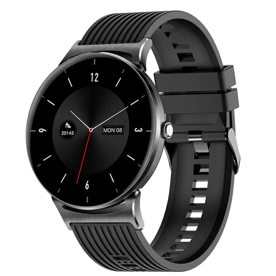 ⁨Smartwatch Kumi GW1 czarny (black)⁩ w sklepie Wasserman.eu