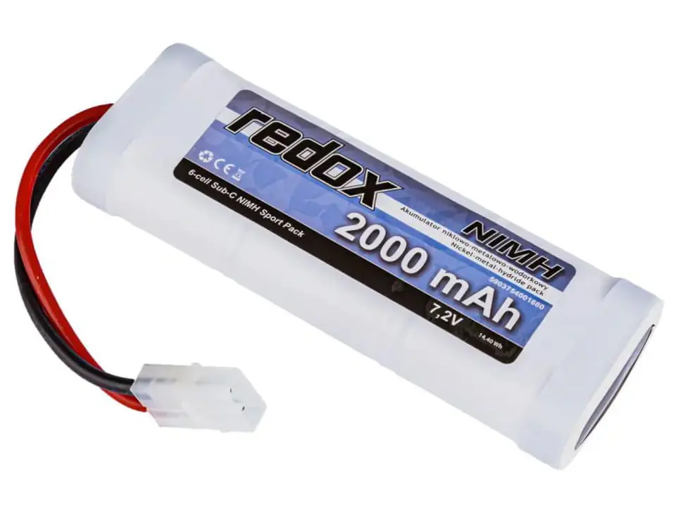 ⁨Akumulator 7,2V Redox 2000mAh Tamiya pakiet NIMH⁩ w sklepie Wasserman.eu
