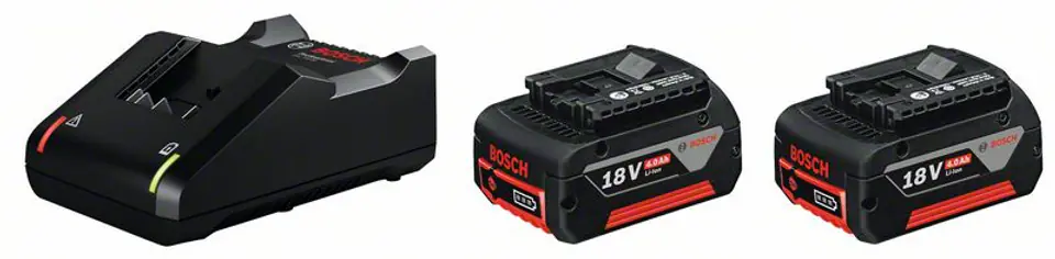 ⁨STARTER KIT 18V 2*4,0AH + CHARGER⁩ at Wasserman.eu