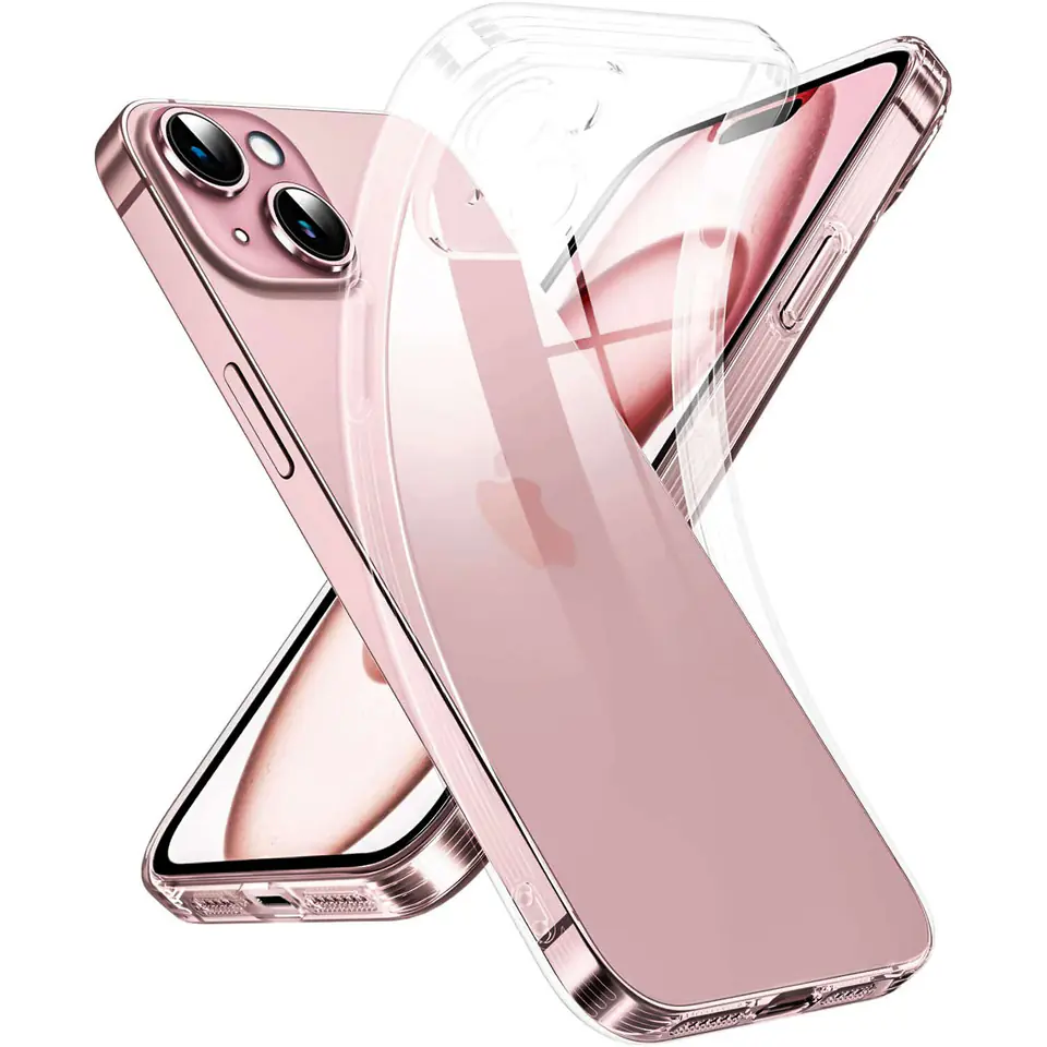 ⁨Etui do iPhone 15 Plus obudowa Case silikonowe przezroczyste ochrona aparatu osłona obiektywów Alogy Slim⁩ w sklepie Wasserman.eu