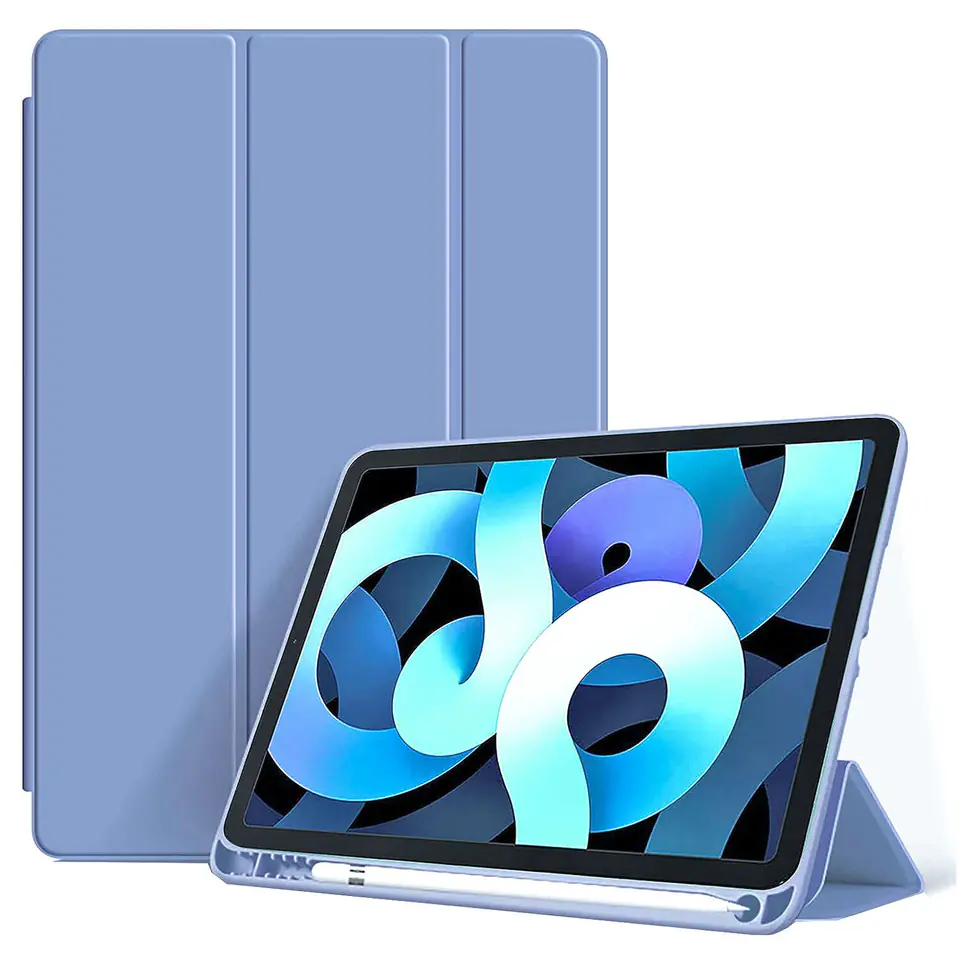 ⁨Etui do Apple iPad 10.2 9 gen 8/7 2021/2020/2019 Smart Pencil Case Alogy TPU obudowa na tablet Niebieskie⁩ w sklepie Wasserman.eu