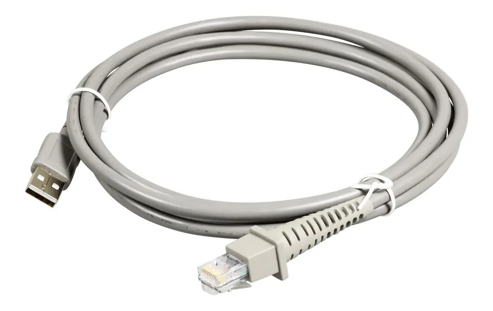 ⁨Datalogic USB cable, straight, grey, 2m⁩ w sklepie Wasserman.eu