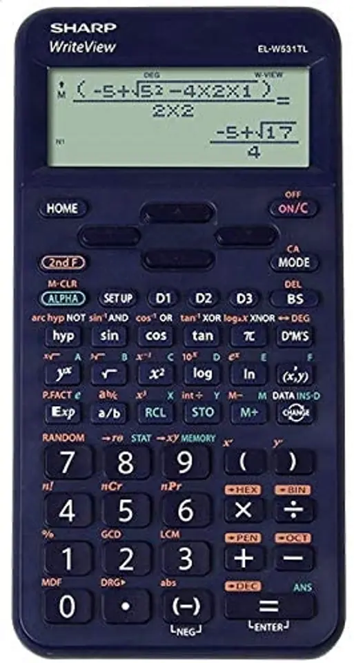 ⁨SHARP CALCULATOR SCIENTIFIC 420 FUNCTIONS 4-LINE DISP  SH-ELW531TLBBL-EU⁩ at Wasserman.eu