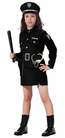 ⁨Strój Policjantka USA kajdanki kostium przebranie 128⁩ w sklepie Wasserman.eu