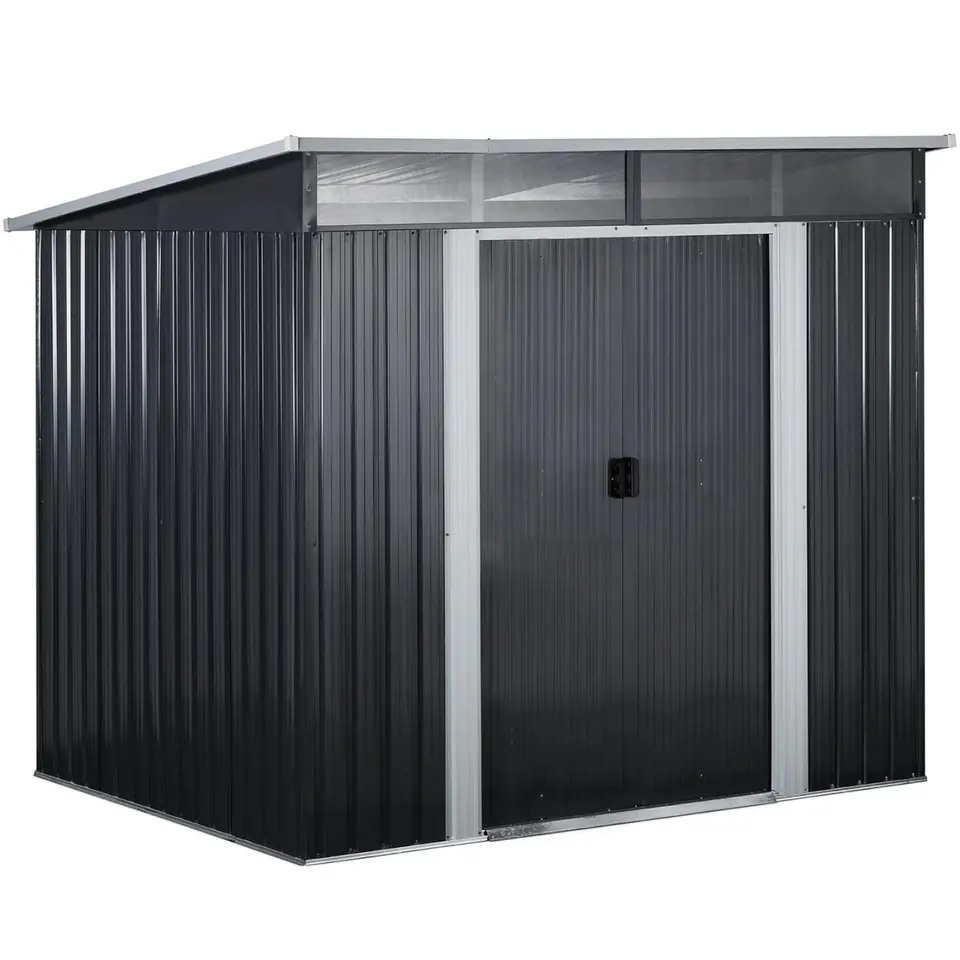 ⁨Domek narzędziowy ogrodowy metalowy 225 x 180 x 203 cm⁩ w sklepie Wasserman.eu
