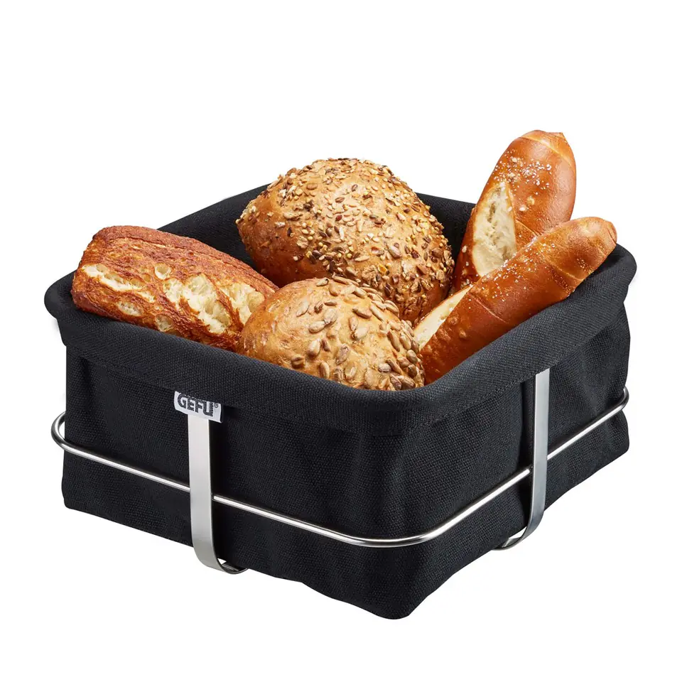 ⁨GEFU BRUNCH BLACK BREAD BASKET G-33670⁩ at Wasserman.eu