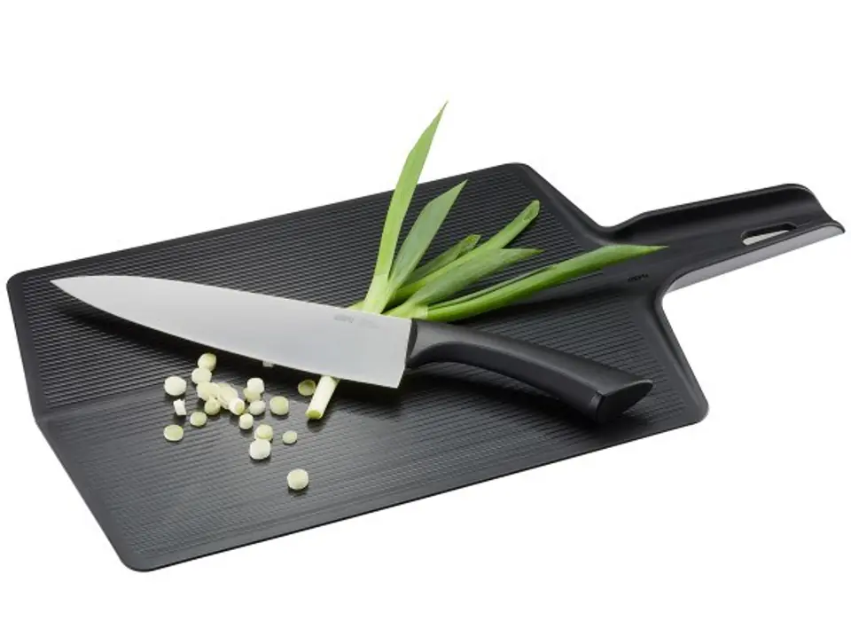 ⁨GEFU LAVOS kitchen cutting board Rectangular Polypropylene Black⁩ at Wasserman.eu