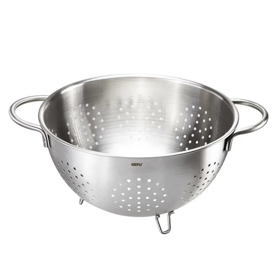 ⁨GEFU COLINO kitchen strainer Stainless steel 24 cm⁩ at Wasserman.eu