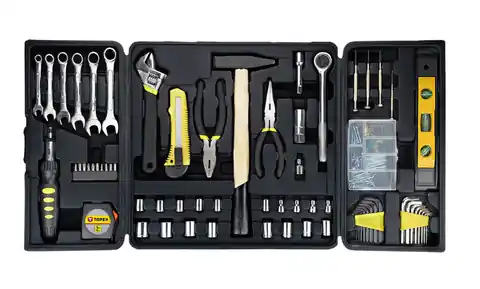 ⁨Topex tool set 135 pieces in a handy carrying case⁩ at Wasserman.eu
